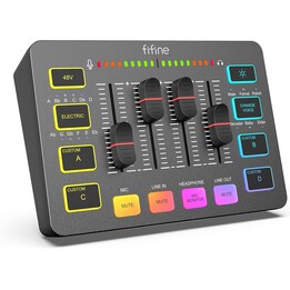 Fifine SC3 Schwarz – Audiomixer
