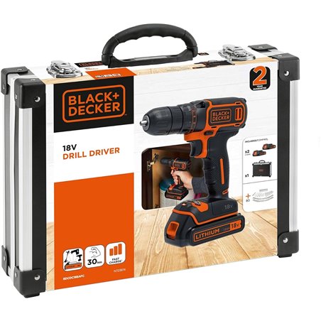 Taladro/atornillador 18V CDC18BAFC-QW BLACK+DECKER