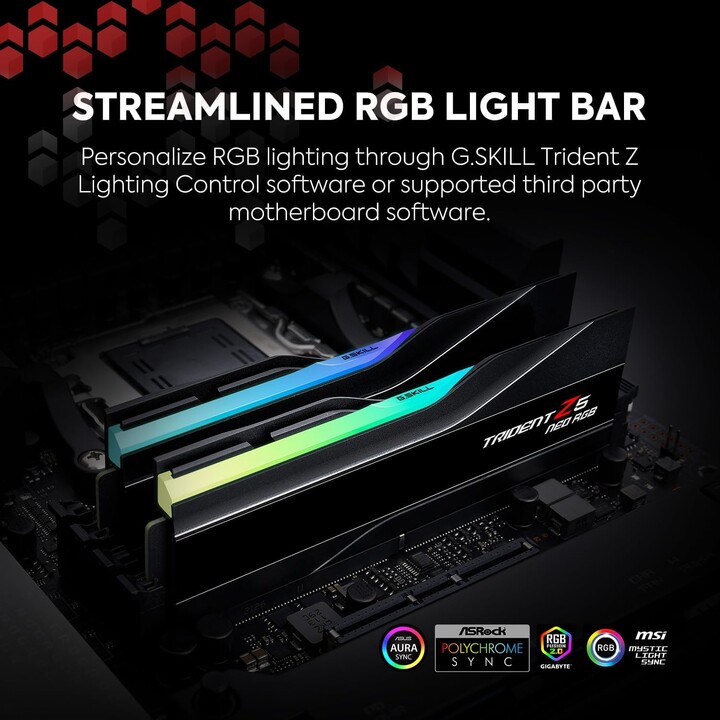 G.SKILL Trident Neo AMD RGB DDR5 2x24GB 6400MHz CL32 EXPO Preto