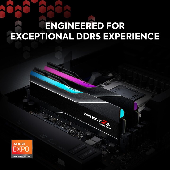 G.SKILL Trident Neo AMD RGB DDR5 2x16GB 6400MHz CL32 EXPO Preto