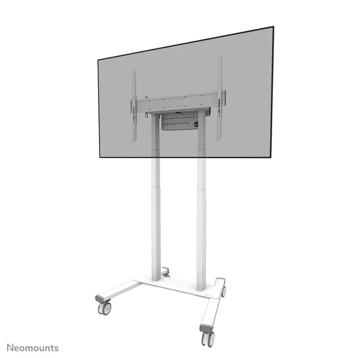 Neomounts FL55-875WH1 motorisierter Rollwagen (für ein Display 37-100 Zoll 94-254 cm, max. 110 KG, höhenverstellbar)