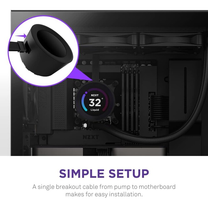 Écran LCD RVB NZXT Kraken Elite 280 noir