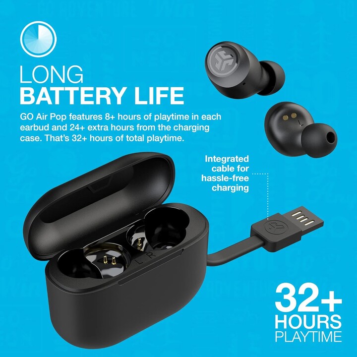 JLab Go Air Pop Negro - Auriculares inalámbricos