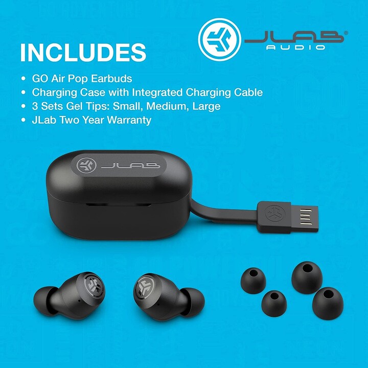 JLab Go Air Pop Negro - Auriculares inalámbricos