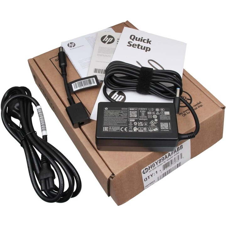 Fonte de alimentação portátil HP 65w npfc inteligente 3p