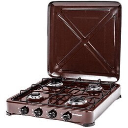Ravanson K-04BR Brown 4-burner adjustable stove