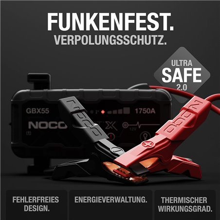 NOCO GBX55 starter battery for cars 1750 A