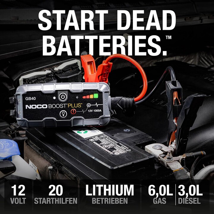 Dispositivo Dispositivo inicial GB40 Boost 12V 1000A Jump Starter com bateria embutida 12V/USB