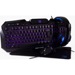 Coolbox Combo Clavier,Souris,Casque,X-Wing Gaming Usb Mouse Pad Noir