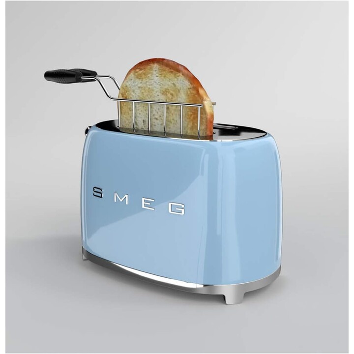 SMEG Grille-pain 2 fentes TSF02PBEU Bleu