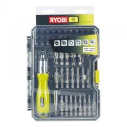 Case of 59 Ryobi RAK59SD Screwdriver Bits / Includes Screwdriver