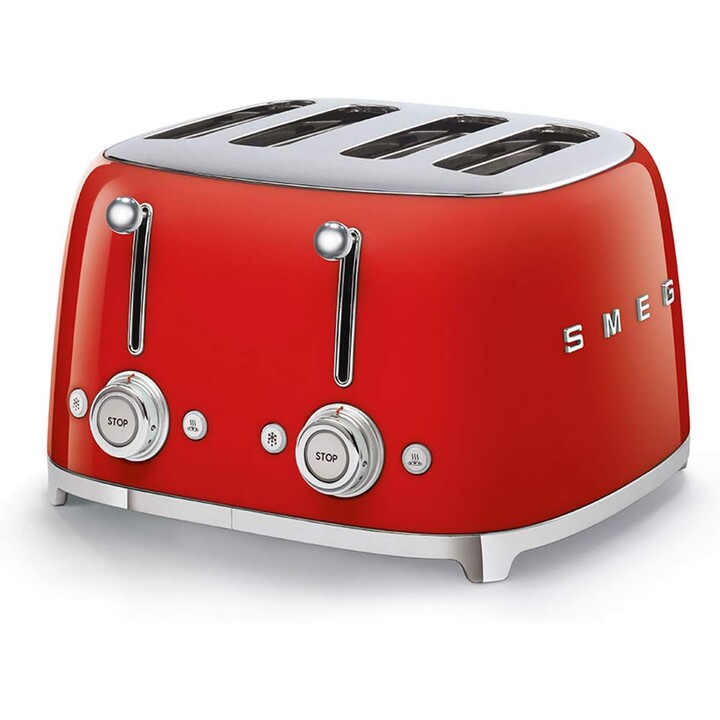 Smeg Tostadora 4x4 50´ Style Roja