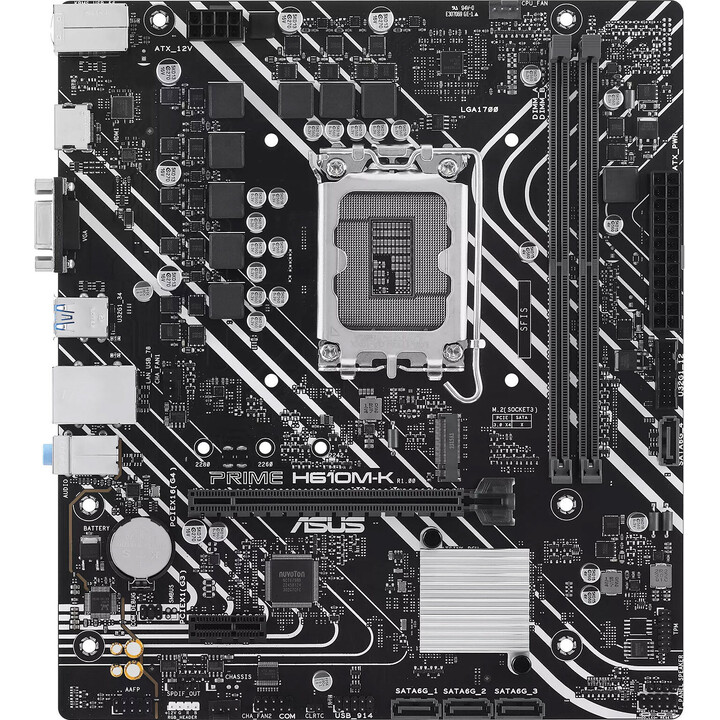 Placa Asus Prime H610m-k,intel,1700,h610,2ddr5,96g,vga+hdmi,gblan,4sata3+m.2,3usb3.2,matx