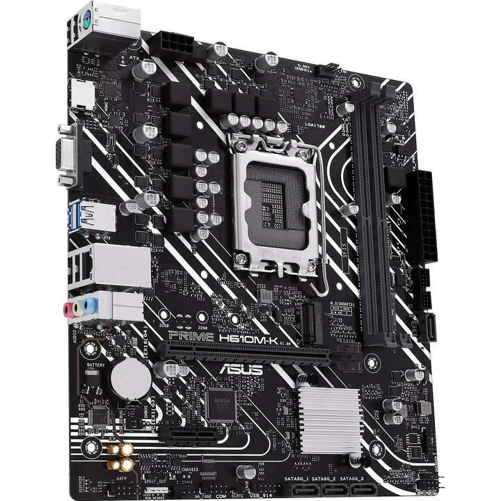 Placa Asus Prime H610m-k,intel,1700,h610,2ddr5,96g,vga+hdmi,gblan,4sata3+m.2,3usb3.2,matx