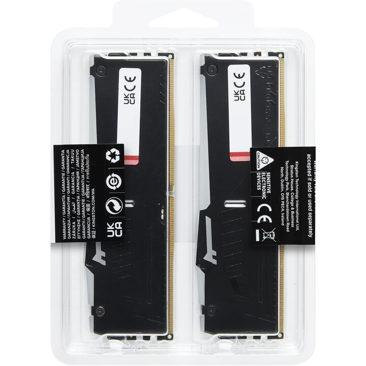 Mémoire Kingston Fury Beast Rgb Ddr5 32 Go Kit2 5600 MHz Cl40