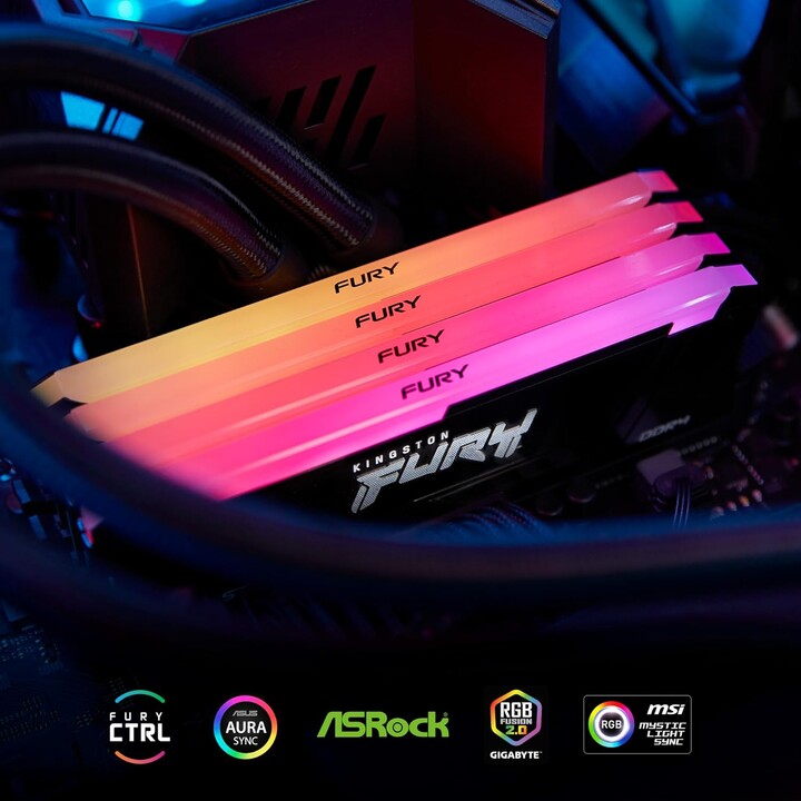 Kingston Technology Fury Beast Modulo Memoria Rgb 8GB 1 x 8GB DDR4 3200 Mhz