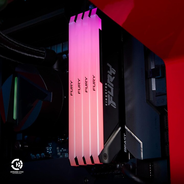 Kingston Technology Fury Beast Modulo Memoria Rgb 8GB 1 x 8GB DDR4 3200 Mhz