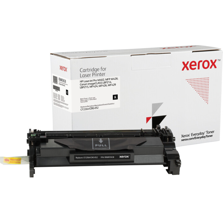 Tóner compatible Xerox 006R03638 compatible con HP CF226A/CRG-052/ 3100 páginas/ Negro