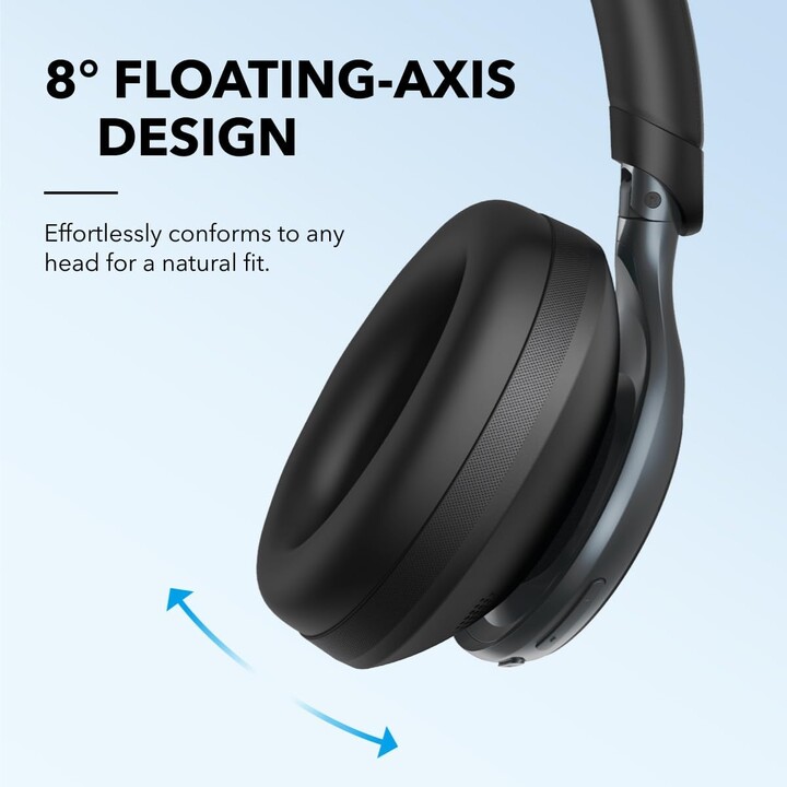 Soundcore Space One con cancelación de ruido (ANC) Auriculares Bluetooth Negro 