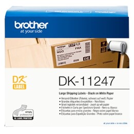 Brother DK11247 Mehrzwecketiketten 103 x 164 mm 180u weiß/schwarz