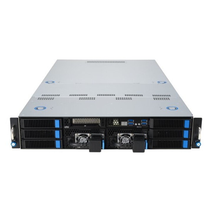 Asus 90SF0251-M004X0 server barebone Intel C741 Rack (2U) Nero, Acciaio