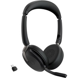 Jabra Evolve2 65 Flex UC Auriculares estéreo supraaurales (Bluetooth, inalámbrico, USB-C)
