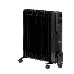 Calentador de aceite eléctrico con mando a distancia CAMRY CR 7814 13 aletas, 2500 W negro
