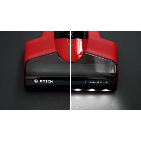 Bosch BCS711PET aspiradora de pie y escoba eléctrica Batería Secar Sin bolsa 0,3 L Negro, Rojo 3 Ah