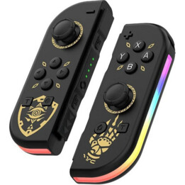 Conjunto de controle Joy-Con Esquerdo/Direito Nintendo Switch compatível com Preto Tears RGB