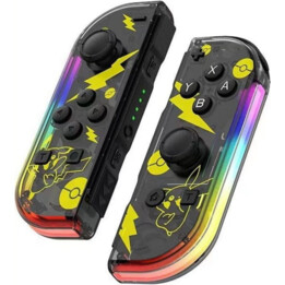 Mando Joy-Con Set Izq/Dcha Nintendo Switch Compatible Negro Pika RGB