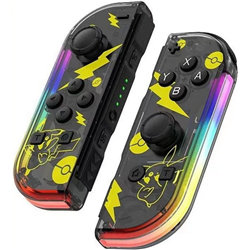Joy-Con-Controller-Set links/rechts, kompatibel mit Nintendo Switch, Schwarz, Pika RGB