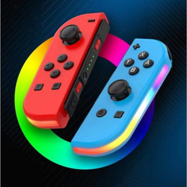 Set controller Joy-Con compatibile con Nintendo Switch sinistro/destro Verde chiaro Blu RGB