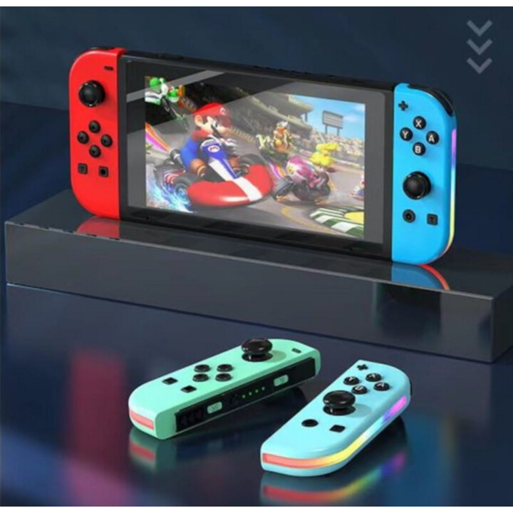 Set controller Joy-Con compatibile con Nintendo Switch sinistro/destro Verde chiaro Blu RGB