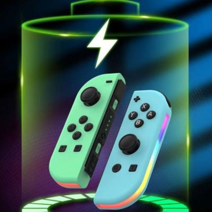 Joy-Con Controller-Set links/rechts, kompatibel mit Nintendo Switch, hellgrün, blau, RGB
