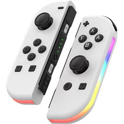 Mando Joy-Con Set Izq/Dcha Nintendo Switch Compatible Blanco RGB