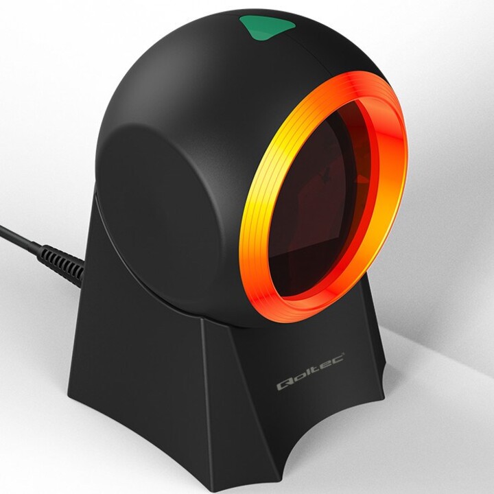 Qoltec 50857 1D Wired Desktop Barcode Scanner | 2D