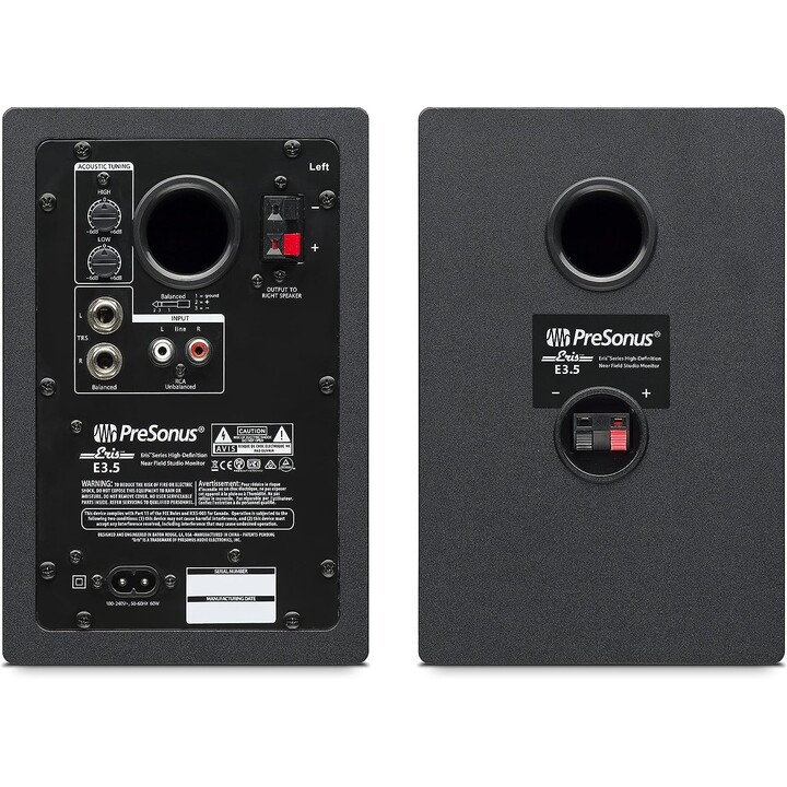 PreSonus Eris 3.5 BT Par de monitores Bluetooth Negro
