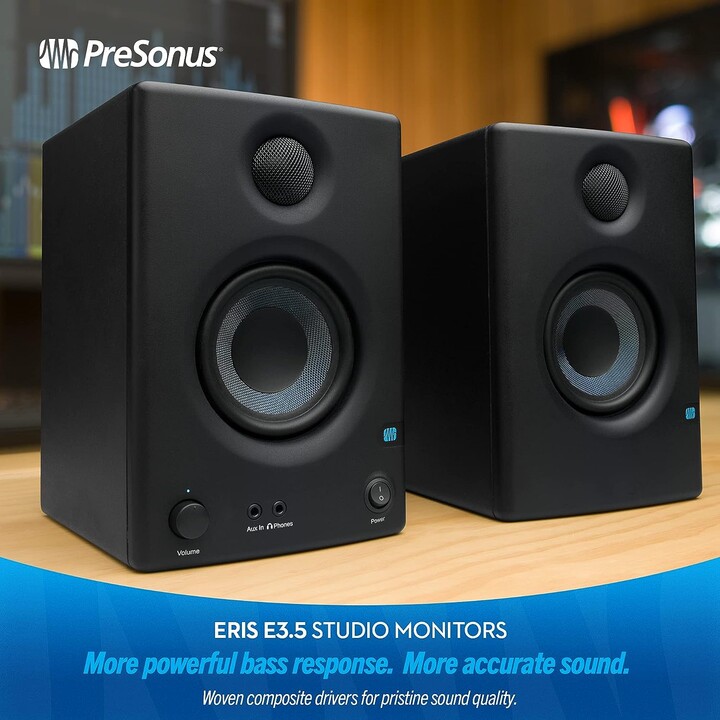 PreSonus Eris 3.5 BT Par de monitores Bluetooth Negro