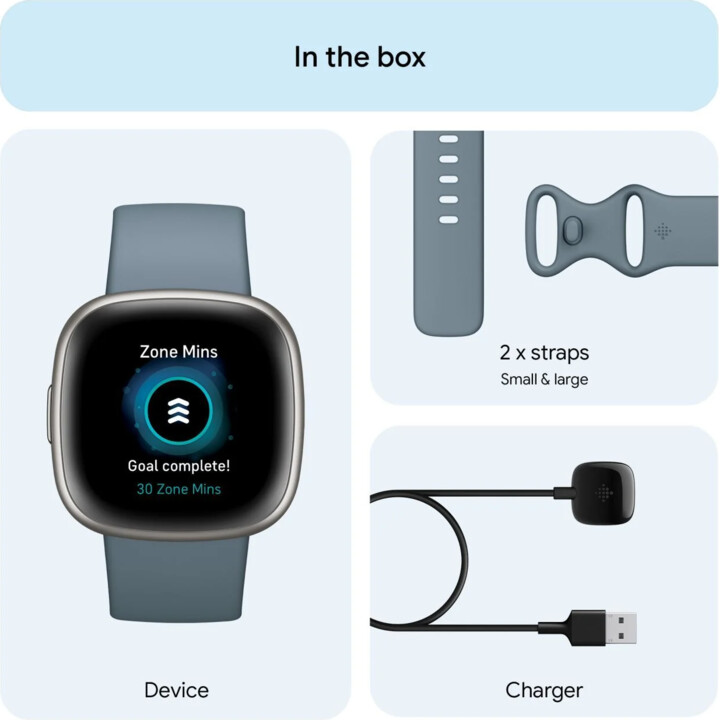 Fitbit Versa 4 GPS Platino