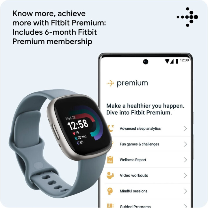 Fitbit Versa 4 GPS Platino