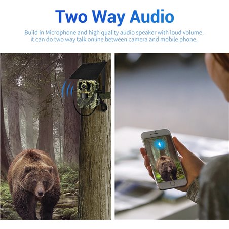 Escam QF380 4G/LTE Solar Security Camera IP