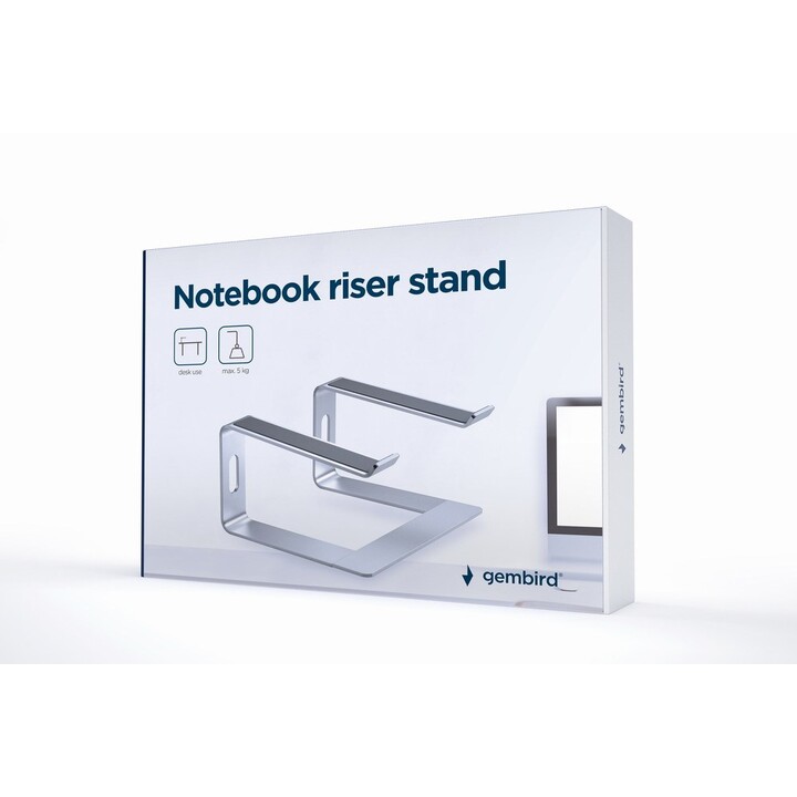 Gembird NBS-D1-01 Vertical Laptop Stand, Silver