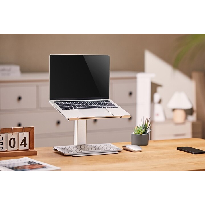 Suporte vertical para laptop Gembird NBS-D1-02 com altura ajustável, prata