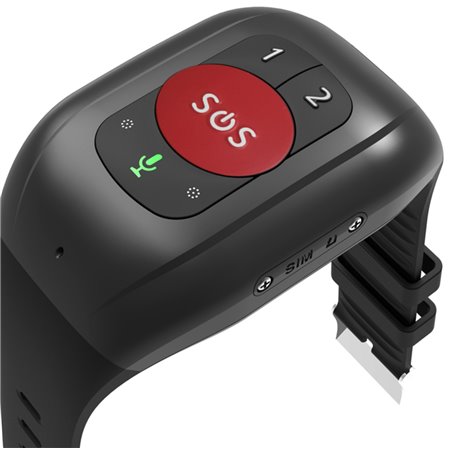 Smartband Bracelet Leotec Senior Smart Band 4G/ Red and Black