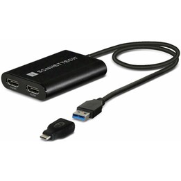DisplayLink USB-C Dual HDMI Adapter 4K 60HzfürM1/M2/M3 Thunderbolt Macs