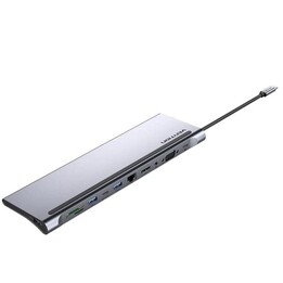Dockingstation Typ-C Vention TTHC/ 1xHDMI/ 1xVGA/ 3xUSB/ 1xUSB Typ-C/ 1xUSB Typ-C PD/ 1xRJ45/ 1xSD- und MicroSD-Kartenleser/ 3,5