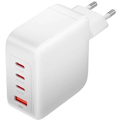 Vention Gan Wall Charger FEIW0-EU/ 3xUSB Type-C + USB Type-C Cable/ 1xUSB/ 140W