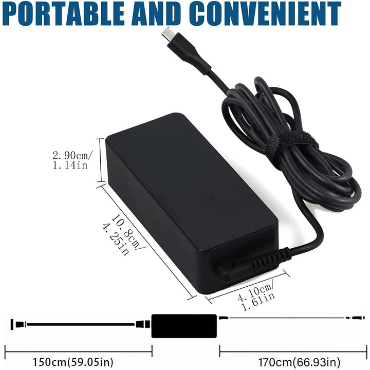 Alimentatore portatile Lenovo 65w USB-C per serie Yoga 920-13ikb