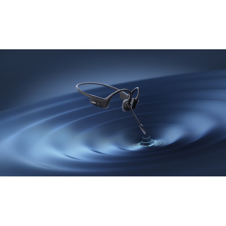SHOKZ OpenComm2 UC drahtloser, knochenleitender Bluetooth-KopfhörerfürVideokonferenzen mit USB-C-Adapter | 16 Stunden Sprechze
