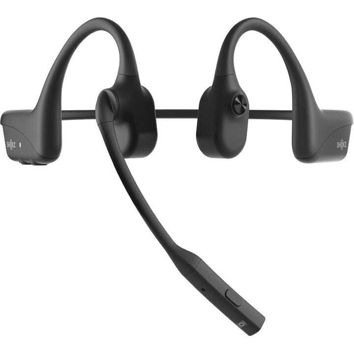 SHOKZ OpenComm2 UC drahtloser, knochenleitender Bluetooth-KopfhörerfürVideokonferenzen mit USB-C-Adapter | 16 Stunden Sprechze